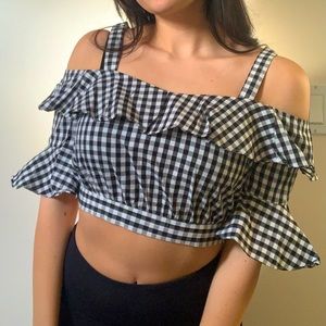 Plaid crop top